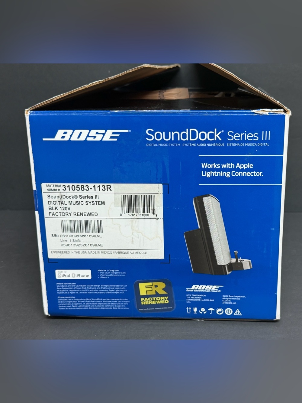 NEW Bose SoundDock Series III Digital Music System Lightning Speaker Open Box - Picture 9 of 9